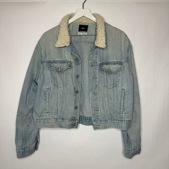 Urban Outfitters BDG Sherpa Jean Jacket - Picture 1 of 3